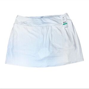 Tommy Bahama White Cable Beach Skort Athletic Tennis Skirt NWT Large Knit